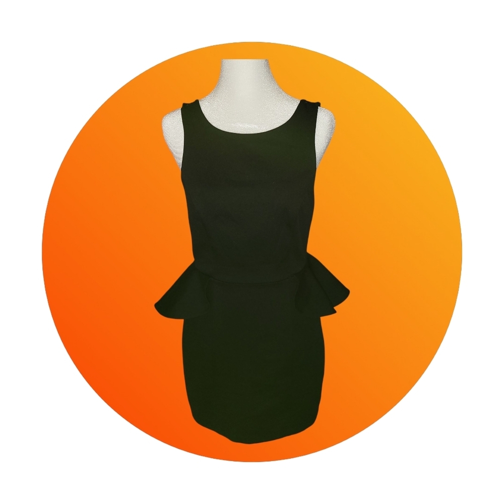 Little Black Peplum Dress - BCBGenerations Size Small